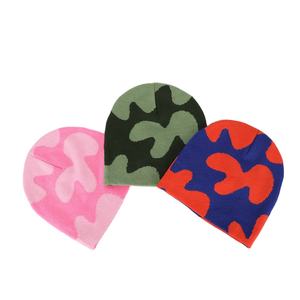 Bonnet unisexe adulte en tricot jacquard imprimé numérique, effet vieilli, en acrylique/laine, avec logo personnalisé, idéal pour l'hiver et les voyages – Vente chaude - Product Image 6