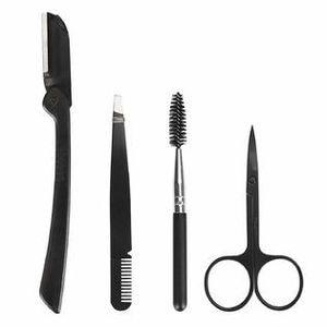 Kit de toilettage de sourcils personnalisé de haute qualité ciseaux à sourcils en acier inoxydable et pince à cils avec pointe inclinée - Product Image 6