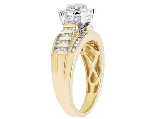 Bague de mariage en diamant rond et baguette Moissanite en argent 925 bijoux de mode pour femmes - Product Image 2