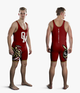 Singlet de Lucha Libre Personalizado para Hombre, sin Tirantes, con Cierre a Presión, de Spandex y Poliéster, Cómodo y Duradero, Ropa de Entrenamiento, Pakistán - Product Image 1