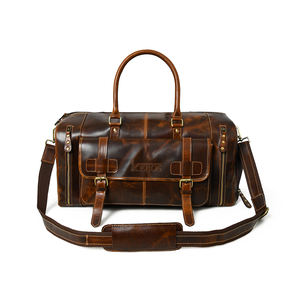 กระเป๋าเดินทางทรงดัฟเฟิลหนังแท้ขนาดใหญ่อเนกประสงค์ออกแบบได้ตามต้องการ - Product Image 1