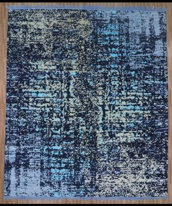 Thảm len và tơ tằm hiện đại, dệt tay và máy móc, thân thiện với môi trường, thảm thêu hoa văn Ấn Độ, thảm dệt jacquard in hoa văn - Product Image 6