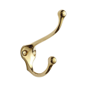 Decorative Wall-mounted Brass Key Holder <b>Hooks</b> Aesthetic Appeal and Functionality Hat and <b>Coat</b> <b>Hook</b> Brass <b>Hook</b> from India - Product Image 3