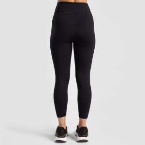 Leggings décontractés sans couture en spandex et nylon, taille haute, noirs, avec motif, taille XL et 3XL, pour la saison hivernale, modèle Glide 2.0 - Product Image 3