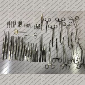 High Quality Stainless Steel Basic Vascular Surgery Set 50 PCS Reusable Surgical <b>Instruments</b> Manual ISO 13485 CE Certified A+ - Product Image 6