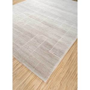 Alfombra de Lana Tejida a Mano Color Marfil, Estilo Boho Clásico con Patrón Geométrico para Decoración de Sala de Estar, Rectangular, para Pasillo, Lca-824 - Product Image 2