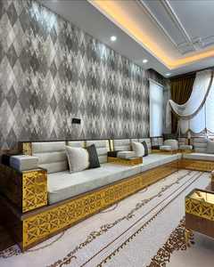 Asientos Orientales para el Suelo, Sofá Étnico, Sofá Árabe Majlis, Sofá Estilo Otomano, Conjunto Árabe Jalsa, Asientos Orientales de Lujo para el Suelo - Product Image 4