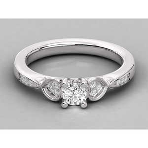 Bague pour femme en or 18 carats avec diamant solitaire cultivé en laboratoire - Product Image 6