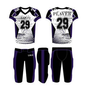 2025 Custom Design American <b>Football</b> Uniforms Premium Quality Wholesale Men's Team Wears Breathable Short Sublimation Printing - Product Image 4