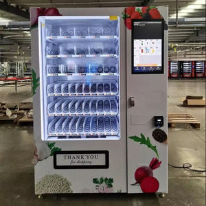 Distributeur automatique combiné portable avec façade en verre LED accepte les paiements par carte de crédit Code QR Distributeur automatique de collations et de boissons - Product Image 3