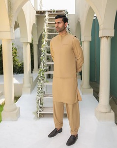 2024-25 musulmán Shalwar Kameez para hombres, venta al por mayor, diseño bordado personalizado, Material transpirable, Shalwar Kameez personalizado - Product Image 4