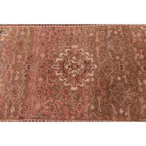 Alfombra Vintage de 3.6x5.4 pies, Alfombra Turca, Alfombra de Lana con Estampado Animal Marrón - Product Image 5