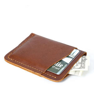 Porte-cartes en cuir pour homme, petit format, fait main, avec doublure en polyester, design tendance et chic pour tous les jours - Product Image 6