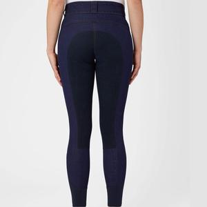 กางเกงขี่ม้าสำหรับผู้หญิงเสื้อผ้าผ้ายีนส์ยืดได้4ทางกางเกงขายาวออกแบบได้ตามต้องการ - Product Image 3