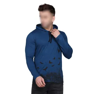 Design personalizado Impresso Próprio Tamanho Melhor Fornecedor Factory Rate Homens Outer Wear Hoodies POR Fugenic Industries