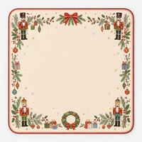 Tuiles de Mahjong Américaines de Luxe Imprimées UV avec Icônes de Noël Gravées au Laser pour Fêtes, Cadeaux de Saison et Jeux Sociaux