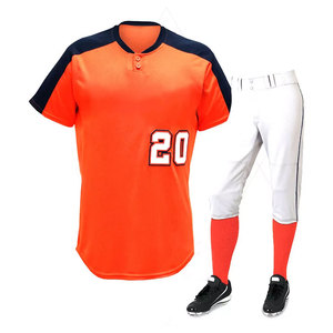 Uniforme de base-ball personnalisé en Polyester, nouveau Style, coupe régulière et coutures de qualité supérieure, ensembles d'uniformes de base-ball - Product Image 2