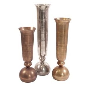 Venta al por mayor logotipo personalizado diseño moderno florero de boda alto acabado dorado centro de mesa de metal con embalaje personalizado - Product Image 5