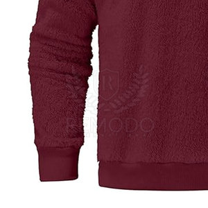 Custom <b>Men</b> <b>Sherpa</b> Sweatshirt Zip Up or Pullover Design Available Bulk Order <b>Sherpa</b> <b>Fleece</b> Sweatshirt For Sale - Product Image 4