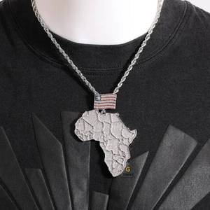 Carte Hip Hop personnalisée, pendentif pour homme entièrement glacé, orné de diamants VVs ronds et brillants cultivés en laboratoire, or blanc 10 carats D incolore - Product Image 3
