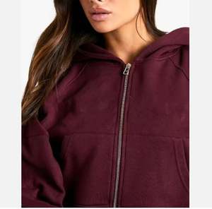 Sweat à capuche léger pour femmes vêtements d'été tissu de coton OEM logo personnalisé fournisseur - Product Image 6
