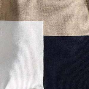 Suéteres de Punto para Hombre, Tendencia de Invierno, Corte Holgado, Color en Contraste, Opción de Logotipo Personalizado, 100% Algodón, Antiencogimiento - Product Image 3