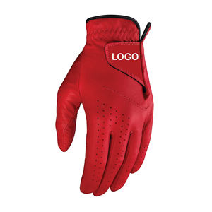 Venta al por mayor de piel de oveja Cabretta cuero antideslizante blanco GUANTES DE Golf logotipo personalizado Material suave GUANTES DE Golf de ajuste completo - Product Image 5