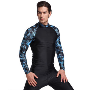Venta al por mayor 100% poliéster hombres Fitness Rash Guard transpirable y cómodo para 2025 buen Material para la venta - Product Image 4
