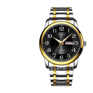 Reloj de Cuarzo Original para Hombre de Negocios, Esfera Hueca No Mecánica, Luminoso, Resistente al Agua, con Calendario, Reloj de Pulsera Casual de Lujo - Product Image 4