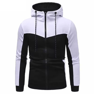 Sweat à capuche zippé vierge surdimensionné sweats à capuche à fermeture éclair complète pour hommes 100% coton lourd personnalisé OEM hommes sweats à capuche zippés - Product Image 1