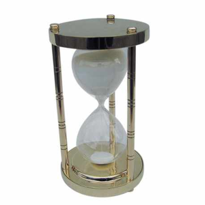 Sablier nautique en laiton sablier 6.75 pouces boussole maritime horloge antique décorative - Product Image 2
