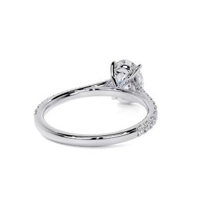 IGI Certified 10K Oval Lab Grown Diamond Anillo de Compromiso 6x8 Lab Diamond Jewelry con F Color VS1 Claridad - Product Image 3