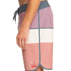 Shorts de bain pour hommes, design à trois panneaux, séchage rapide, résistant au chlore, imperméable, toile, élasthanne/polyester, motif imprimé, cordon de serrage - Product Image 3