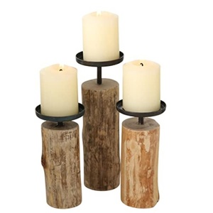 T-light en verre et métal pour la décoration de la fête de Noël Décoration de porte Bougeoir votif de table Finition plaquée or - Product Image 5