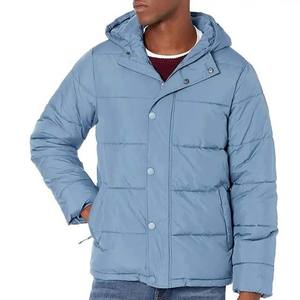 Chaquetas de moda de invierno para hombre, nuevo diseño, chaquetas con capucha acolchadas, precio al por mayor, chaqueta acolchada de estilo callejero de nailon y poliéster - Product Image 1