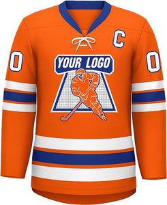 Profesional de alta calidad sublimación logotipo personalizado Hockey sobre hielo Jersey equipo nombre Logo diseño personalizado baja tasa Hockey sobre hielo Jersey - Product Image 4