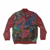 Veste réversible longue personnalisée avec impression par sublimation intégrale, motif lettres, écologique, épaisse, respirante et à séchage rapide pour l'hiver