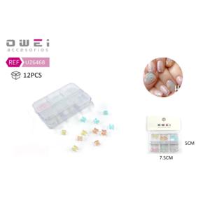 Calcomanías de uñas en caja Pegatinas y calcomanías de mariposas transparentes y coloridas - Product Image 1