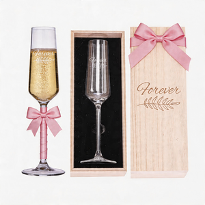 Copas <span class=keywords><strong>de</strong></span> Champán <span class=keywords><strong>de</strong></span> Cristal Soplado a Mano <span class=keywords><strong>de</strong></span> 6.7oz con Logotipo Personalizado, <span class=keywords><strong>Copa</strong></span> para Brindis <span class=keywords><strong>de</strong></span> Boda con Caja <span class=keywords><strong>de</strong></span> Madera - Product Image 1