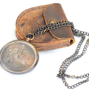 Hot Sale Vintage Brass Wood 5cm <b>Compass</b> Multi-Design Nautical Pocket Navigation Tool Water-Proof Metal Crafts Traditional - Product Image 1