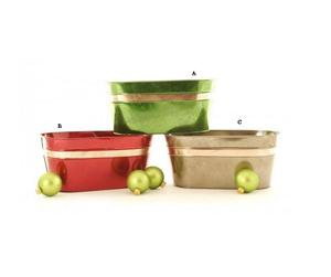 Ensemble moderne de 3 jardinières intérieures/extérieures colorées pour la décoration de la maison Hôtels Restaurants Balcons Design indien sain - Product Image 1