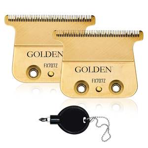 Lames de rechange pour tondeuse à cheveux professionnelle, alimentées par USB/batterie, étanches, prise US - Product Image 2