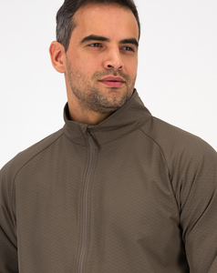 ABINZ ENTERPRISES 2026 Custom Made Men Olive Green <b>Fleece</b> Jacket Stand Collar Zipper Closure Casual Waterproof Windproof Autumn - Product Image 4