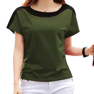 Camiseta de Verano para Mujer, Diseño Nuevo OEM, Apliques, Diseño Personalizado, Impresión, Secado Rápido, Transpirable, Cómoda, Ropa de Calle - Product Image 1