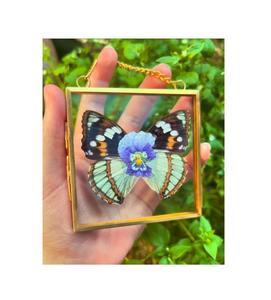 Cadre photo en verre métallique fini antique avec gravures florales Superbe charme vintage pour toute photographie - Product Image 6