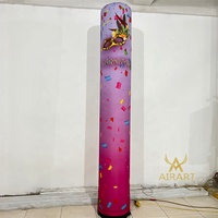 Modèle de pilier imprimé gonflable à prix bon marché d'usine pour l'ouverture de magasin, annonce une colonne gonflable pour la décoration de fête