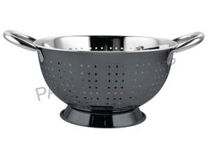 Ensemble de 4 passoires grises avec poignée en acier inoxydable Passoire en métal Vaisselle - Product Image 2