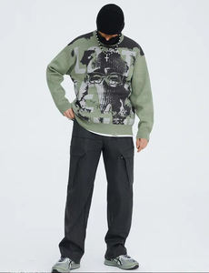 Cardigans et vestes en tricot pour hommes, style universitaire décontracté, design personnalisé, toucher doux, vente en gros - Product Image 4