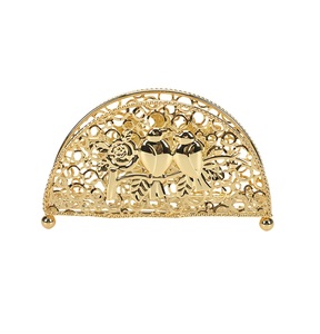 Porte-serviettes polyvalent plaqué or, métal personnalisé et finitions de bonne qualité, vente promotionnelle - Product Image 1