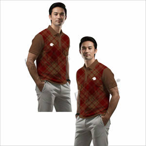 Chemises polo pour hommes de style nouveau, personnalisées, couleur unie, manches courtes - Product Image 4